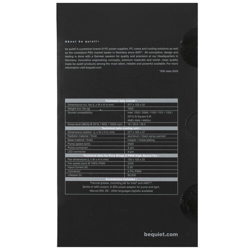Система жидкостного охлаждения для процессора Be Quiet! PURE LOOP 240mm BW006