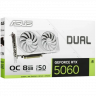 Видеокарта ASUS (DUAL-RTX5060-O8G-WHITE) GeForce RTX 5060 8GB DUAL WHITE OC 90YV0N15-M0NA00)