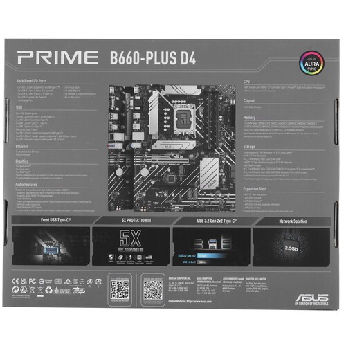 Материнская плата ASUS PRIME B660-PLUS D4 90MB18X0-M0EAY0