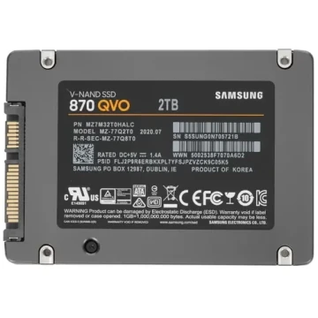 Твердотельный накопитель Samsung 2000 Gb 870 QVO (MZ-77Q2T0BW)