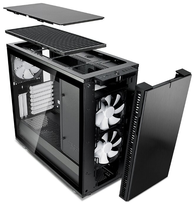 Компьютерный корпус Fractal Design DEFINE R6 USB-C TG Black FD-CA-DEF-R6C-BK-TGL