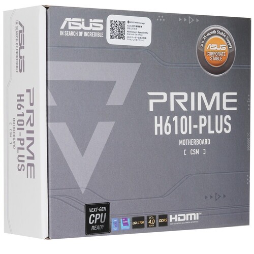 Материнская плата ASUS PRIME H610I-PLUS-CSM 90MB1GB0-M0EAYC