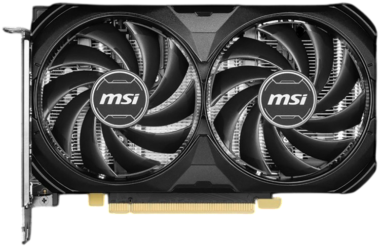 Видеокарта MSI (RTX 4060 Ti 8G VENTUS 2X BLACK E1 OC) GeForce RTX 4060 Ti 8GB VENTUS 2X BLACK E1 OC