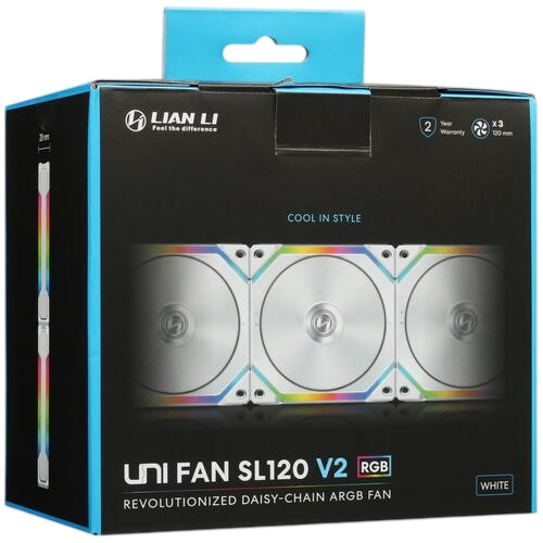 Комплект вентиляторов для корпуса Lian Li UNI FAN SL120 V2 ARGB White (G99.12SLV23W.R0)