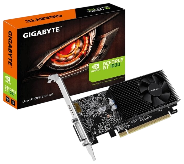 Видеокарта Gigabyte (GV-N1030D4-2GL) GeForce GT 1030 2GB Low Profile