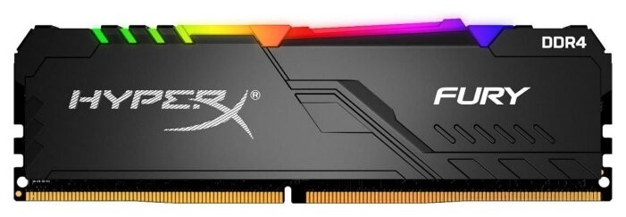 Оперативная память 32 Gb 2666 MHz Kingston HYPERX FURY RGB Black (HX426C16FB3A/32)