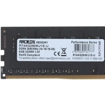 Оперативная память 4 Gb 2666 MHz AMD (R744G2606U1S-U)