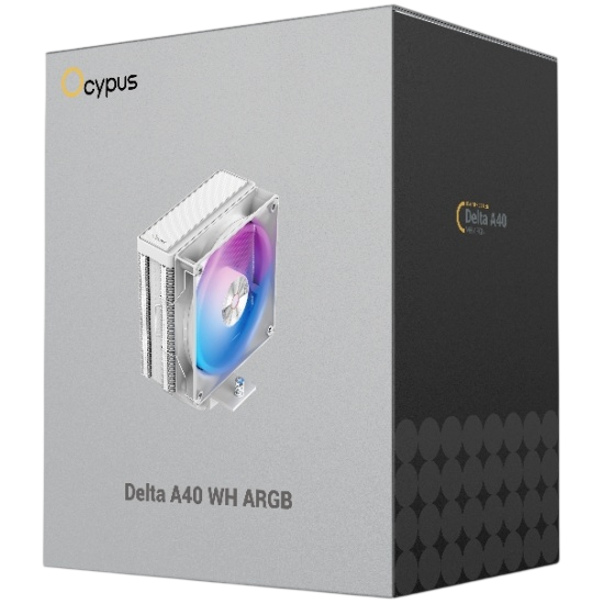 Кулер для процессора Ocypus Delta A40 WH ARGB White (Delta-A40-WH1NAWN00X-GL)