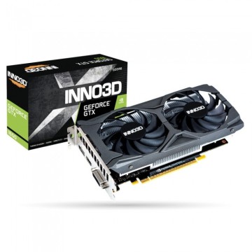 Видеокарта INNO3D (N16502-04D6X-1720VA30) GeForce GTX 1650 1635MHz PCI-E 3.0 4096MB 12000MHz 128 bit DVI DisplayPort HDMI HDCP TWIN X2 OC V2