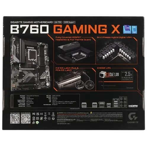 Материнская плата Gigabyte B760 GAMING X