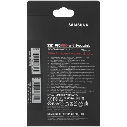 Твердотельный накопитель Samsung 1000 Gb 990 PRO (MZ-V9P1T0CW)