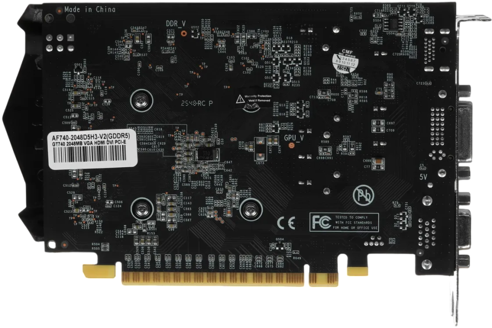 Видеокарта AFox (AF740-2048D5H3-V2) GeForce GT 740 2GB 1FAN