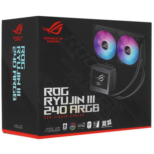 Система жидкостного охлаждения для процессора ASUS ROG RYUJIN III 240 ARGB Black (90RC00K1-M0UAY0)