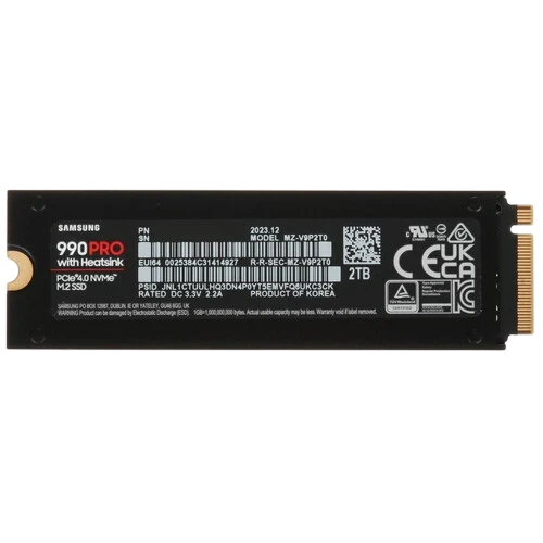 Твердотельный накопитель Samsung 2000 Gb 990 PRO (MZ-V9P2T0CW)