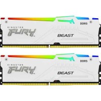 Оперативная память 32 Gb 5600 MHz Kingston FURY Beast AMD RGB White (KF556C36BWEAK2-32)