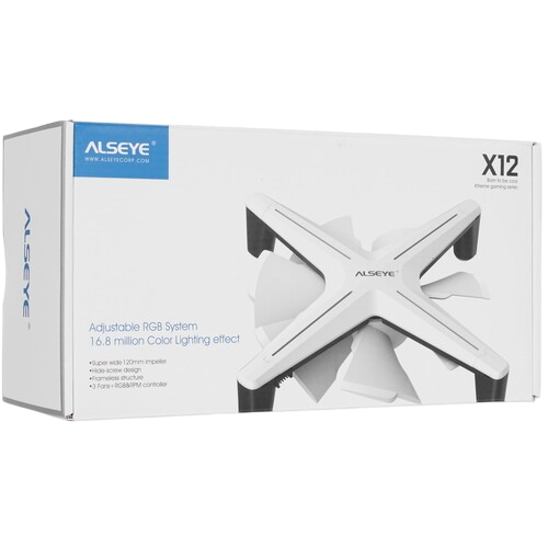 Вентилятор для корпуса ALSEYE X12-Set-W XTREME X12 KIT RGB(LED)