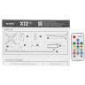Вентилятор для корпуса ALSEYE X12-Set-W XTREME X12 KIT RGB(LED)