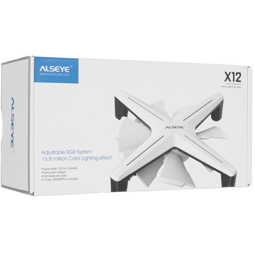 Вентилятор для корпуса ALSEYE X12-Set-W XTREME X12 KIT RGB(LED)