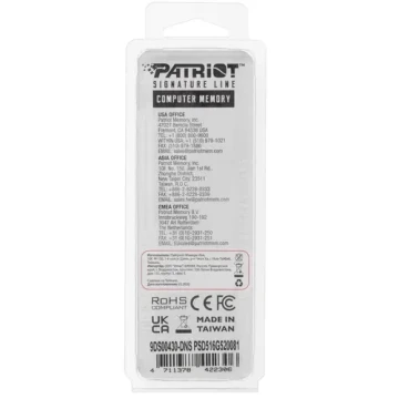 Оперативная память 16 Gb 5200 MHz PATRIOT SIGNATURE LINE (PSD516G520081)