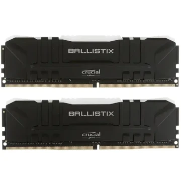 Оперативная память 16 Gb 3200 MHz CRUCIAL BALLISTIX Black RGB (BL2K8G32C16U4BL)