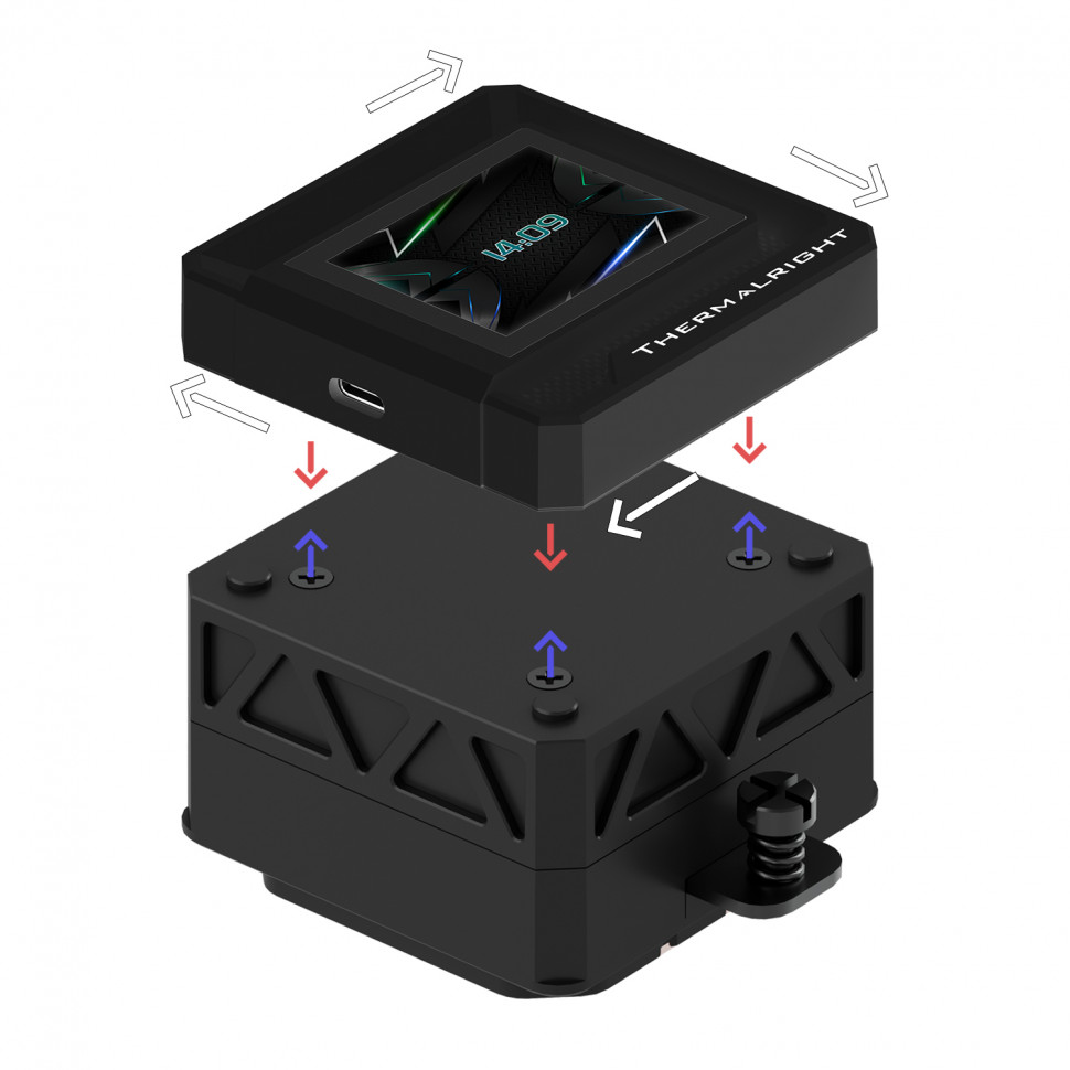 Система жидкостного охлаждения для процессора Thermalright Frozen Warframe SE 360 ARGB Black V2 (TRFWSE360ABV2)