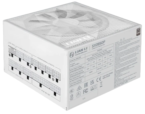 Блок питания Lian Li 850W SX0850P White (G9P.SX0850P.W000.RU) 16 Pin (PCIe 5.1 Connector Cable Details)