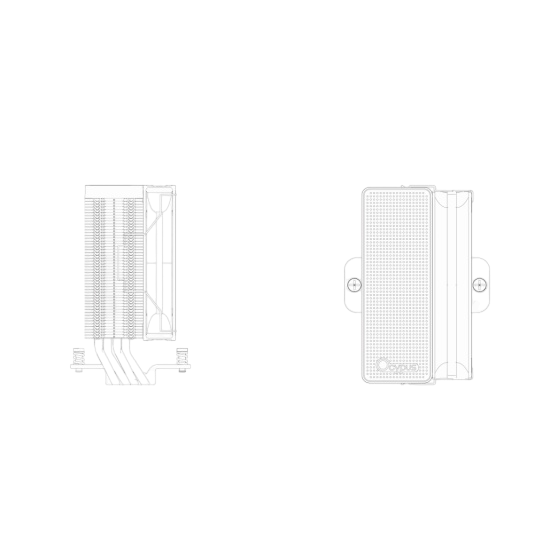 Кулер для процессора Ocypus Lota A40 WH Digital White (Iota-A40-WH1NNWD00X-GL)