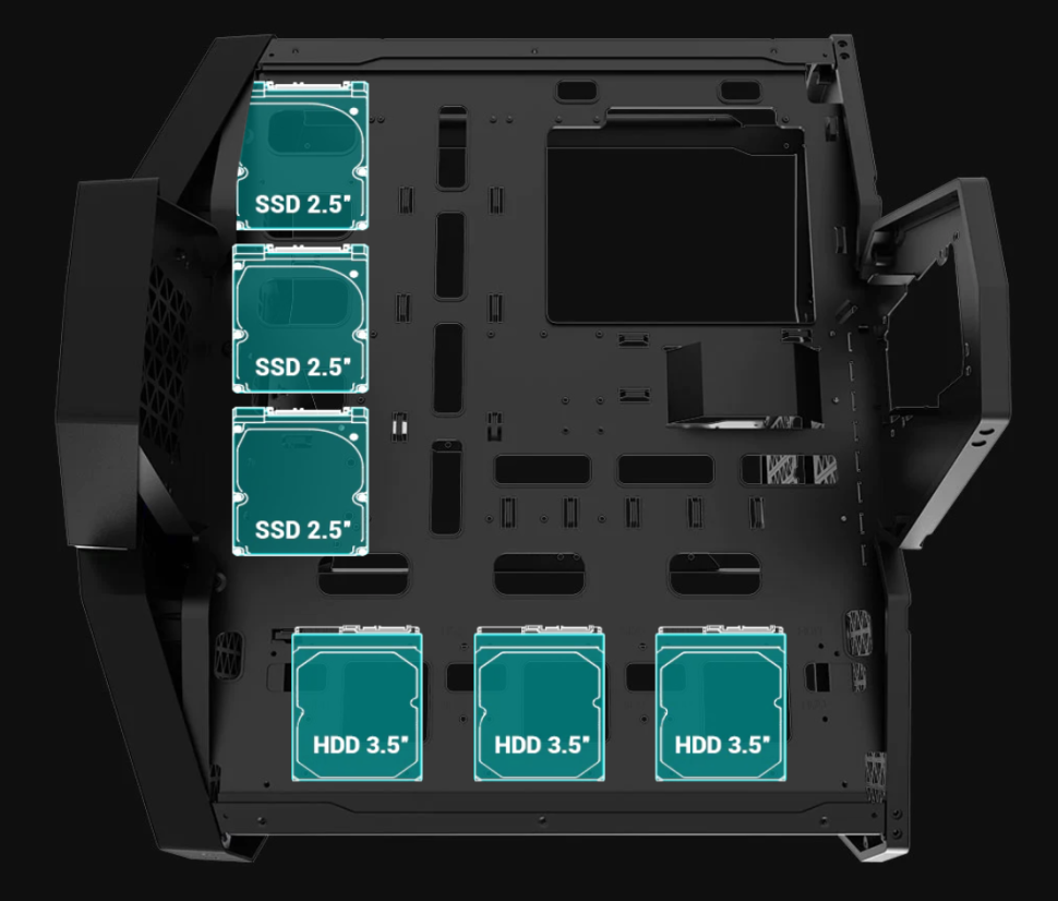Компьютерный корпус Deepcool QUADSTELLAR INFINITY R-QUADSTELLAR-G-1