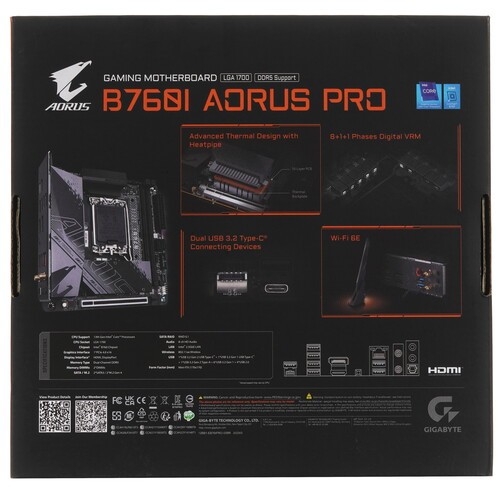 Материнская плата Gigabyte B760I AORUS PRO