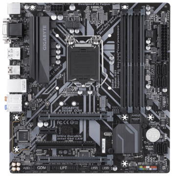 Материнская плата GIGABYTE B360M HD3