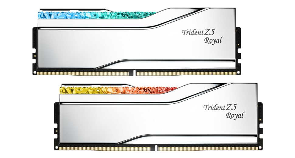 Оперативная память 32 Gb 7200 MHz G.Skill TRIDENT Z5 Royal White (F5-7200J3445G16GX2-TR5S)