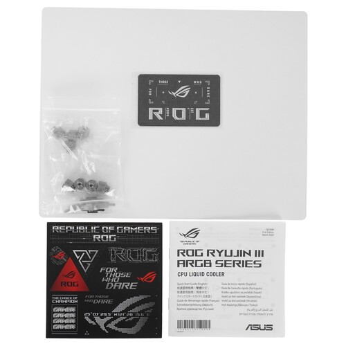 Система жидкостного охлаждения для процессора ASUS ROG RYUJIN III 240 ARGB White (90RC00K2-M0UAY0)