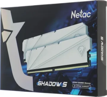 Оперативная память 16 Gb 3200 MHz NETAC SHADOW S White (NTSSD4P32DP-16W)