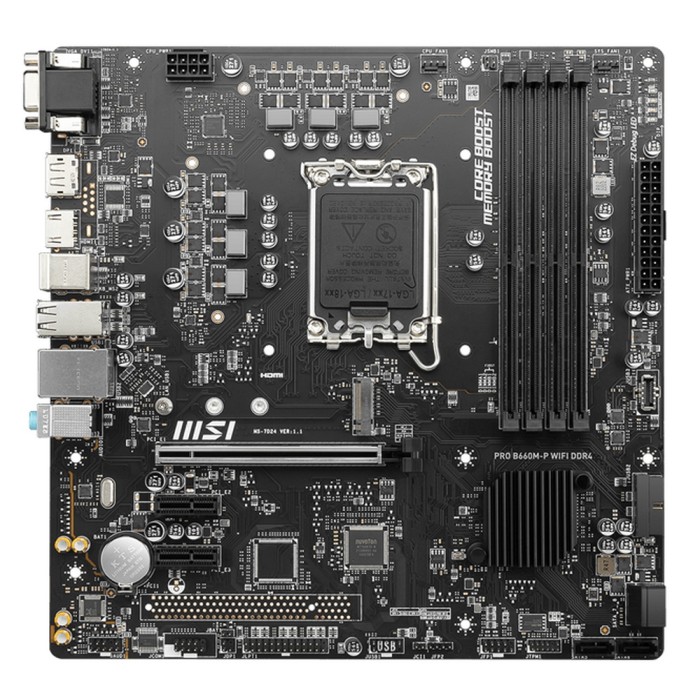 Материнская плата MSI PRO B660M-P WIFI DDR4
