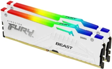 Оперативная память 32 Gb 5600 MHz Kingston FURY Beast RGB White (KF556C40BWAK2-32)