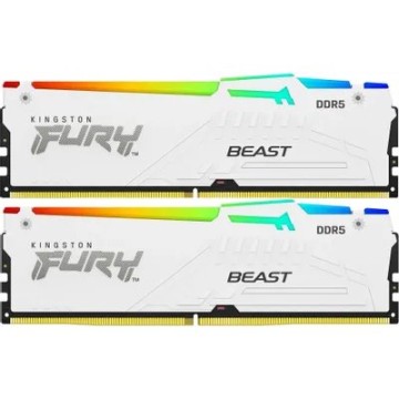 Оперативная память 32 Gb 5600 MHz Kingston FURY Beast RGB White (KF556C40BWAK2-32)