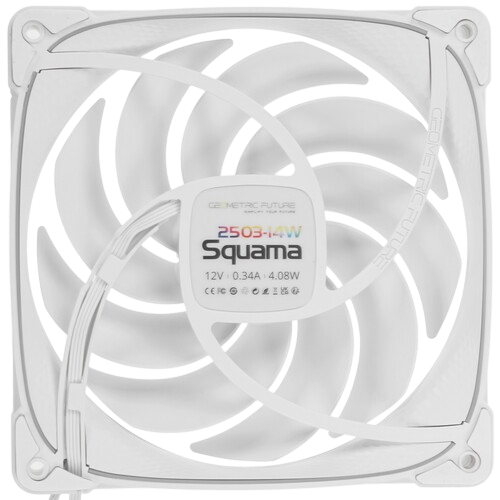 Комплект вентиляторов для корпуса Geometric Future Squama 2503W-14 ARGB White (1F2503W314000)