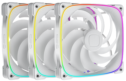 Комплект вентиляторов для корпуса Geometric Future Squama 2503W-14 ARGB White (1F2503W314000)