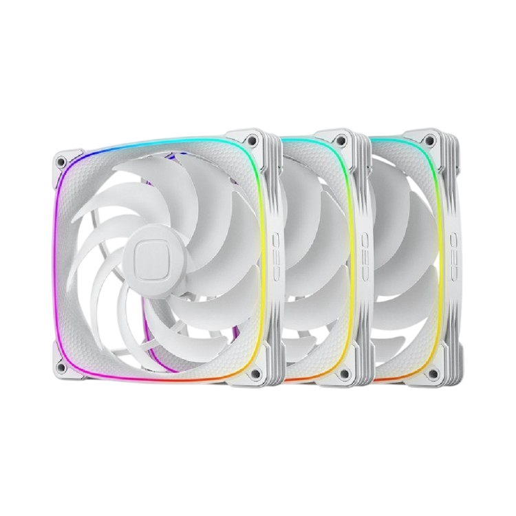 Комплект вентиляторов для корпуса Geometric Future Squama 2503W-14 ARGB White (1F2503W314000)