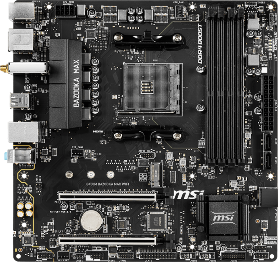 Материнская плата MSI B450M BAZOOKA MAX WIFI