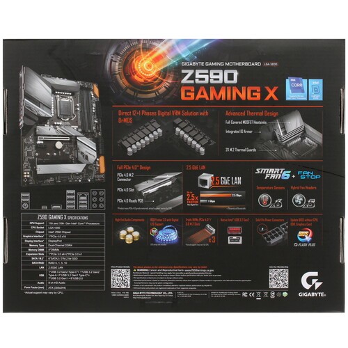 Материнская плата GIGABYTE Z590 GAMING X (rev. 1.0)