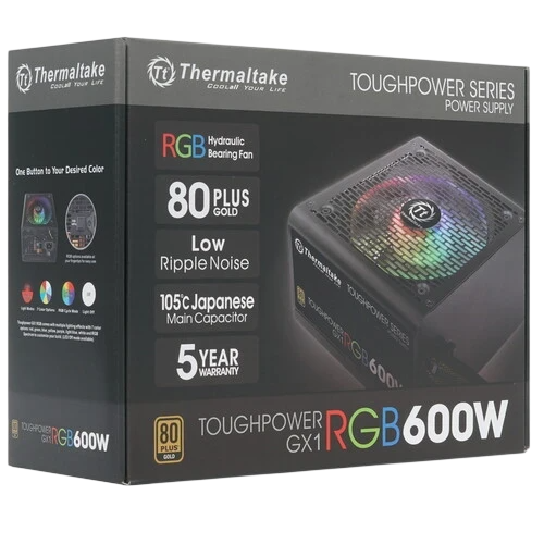 Блок питания Thermaltake 600W TOUGHPOWER GX1 RGB 600 (PS-TPD-0600NHFAGE-1)