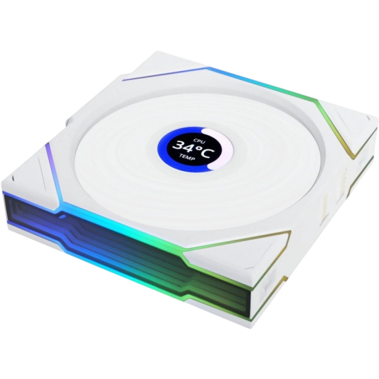 Комплект вентиляторов для корпуса Lian Li UNI FAN TL WIRELESS LCD 120 12TLLCD1W3W ARGB White (G99.12TLLCD1W3W.R0)