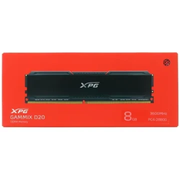 Оперативная память 8 Gb 3600 MHz ADATA GAMMIX D20 Black (AX4U36008G18A-CBK20)