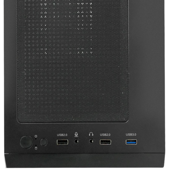 Компьютерный корпус XASTRA A307M 3BK TG Black (A307M-3FC12BK)