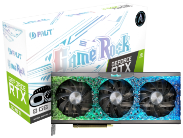 Видеокарта Palit (NED307TT19P2-1047G) GeForce RTX 3070 Ti 8GB GAMEROCK OC