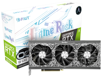 Видеокарта Palit (NED307TT19P2-1047G) GeForce RTX 3070 Ti 8GB GAMEROCK OC