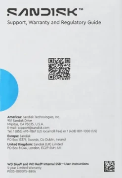 Твердотельный накопитель Western Digital 500 Gb SN510 Blue (WDS500G5B0E)
