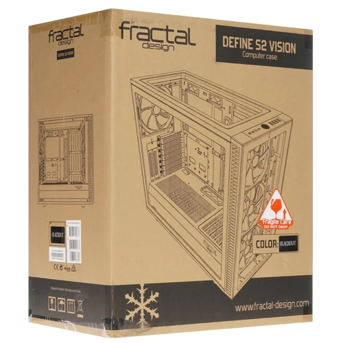 Компьютерный корпус Fractal Design DEFINE S2 VISION BLACKOUT TG FD-CA-DEF-S2V-BKO-TGD