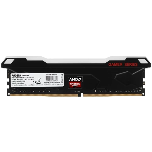 Оперативная память 8 Gb 3600 MHz AMD RGB R9S48G3606U2S-RGB